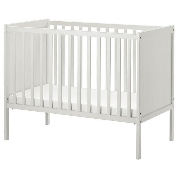 Кроватка детская, белый 60x120 см IKEA SUNDVIK СУНДВИК 804.212.14 - фото 1