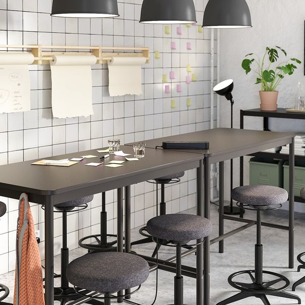 Стол, антрацит 130x70x105 см IKEA TOMMARYD ТОММАРЮД 893.048.28 - фото 4