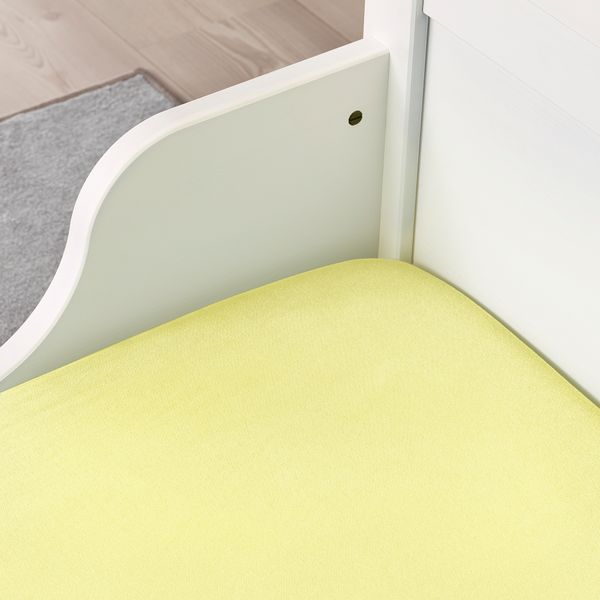 Простыня натяжная, 80x165 см, желтый IKEA LEN ЛЕН 404.653.04 - фото 4