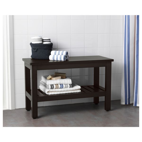 Скамья ХЕМНЭС, морилка черно-коричнев (83 см) - фото 2