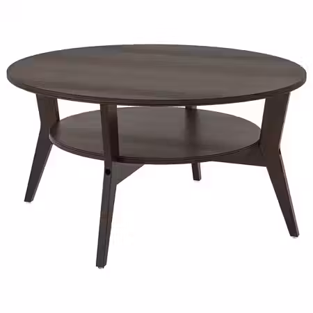 JAKOBSFORS Журнальный стол - темно-коричневый мореный дубовый шпон 80 см