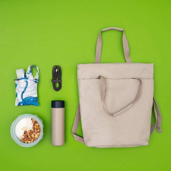 Сумка, бежевый 14 л IKEA DRÖMSÄCK ДРЁМСЭКК 104.413.19 - схема-чертеж с размерами