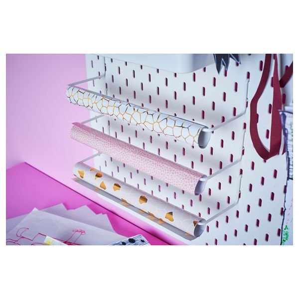 Держатель рулона, белый IKEA SKÅDIS СКОДИС 003.621.38 - схема-чертеж с размерами