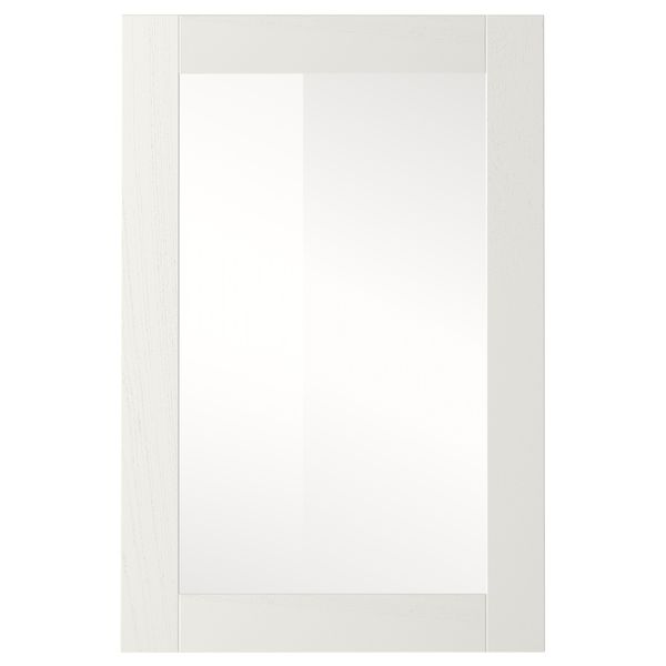 Стеклянная дверь РОСДАЛЬ, белый ясень - схема-чертеж с размерами