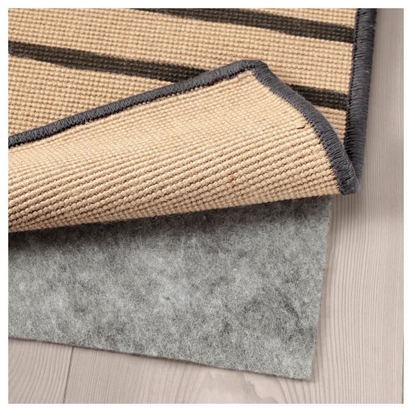 Ковер безворсовый ВИНТЕР 2017, в полоску неокрашенный, серый (80x150 см) - фото 3