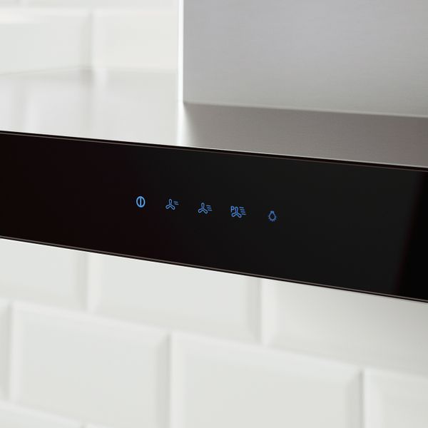 Колпак вытяжного шкафа стенного крепл, нержавеющая сталь/стекло IKEA KULINARISK КУЛИНАРИСК 403.824.98 - фото 5