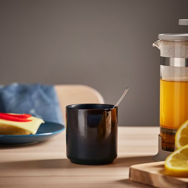 Кружка, 29 сл, темно-коричневый IKEA SNÖKRABB КРАББA 505.617.10 - схема-чертеж с размерами