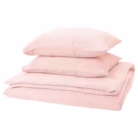 SCHERSMIN ШЕРСМИН Пододеяльник и 2 наволочки - бледно-розовый 200x200/50x60 см