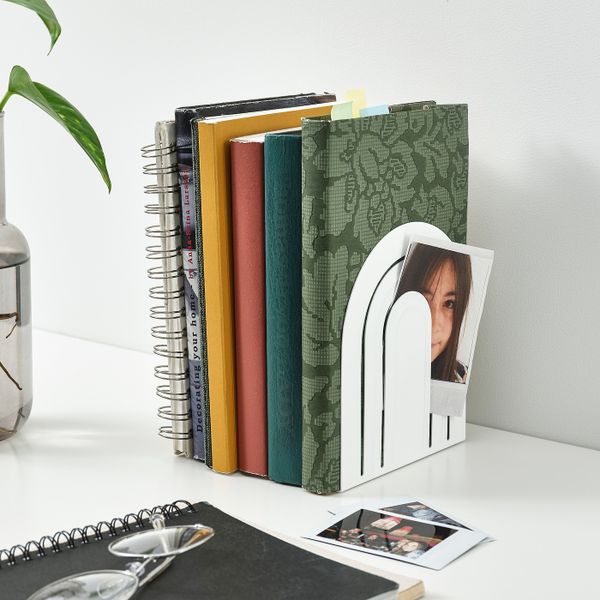 Ограничитель для книг, белый IKEA HÖSSLA ХЁССЛА 905.126.71 - фото 3