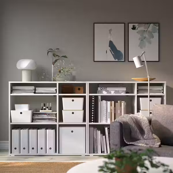 KUGGIS Контейнер с крышкой - белый 26x35x15 см - фото 4