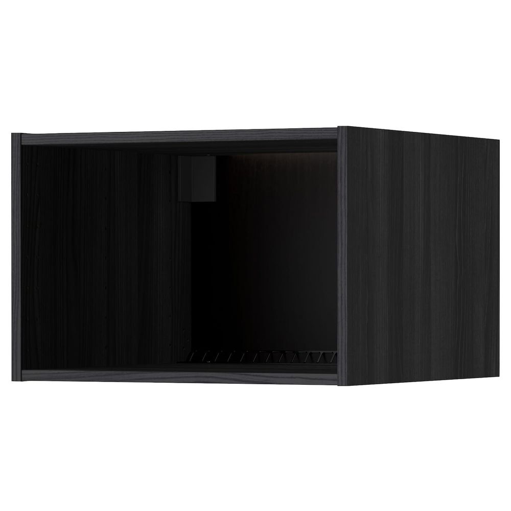 Каркас верхняя шкафа на холодильник/морозил, под дерево черный 60x60x40 см IKEA МЕТОД 103.679.94 - схема-чертеж с размерами