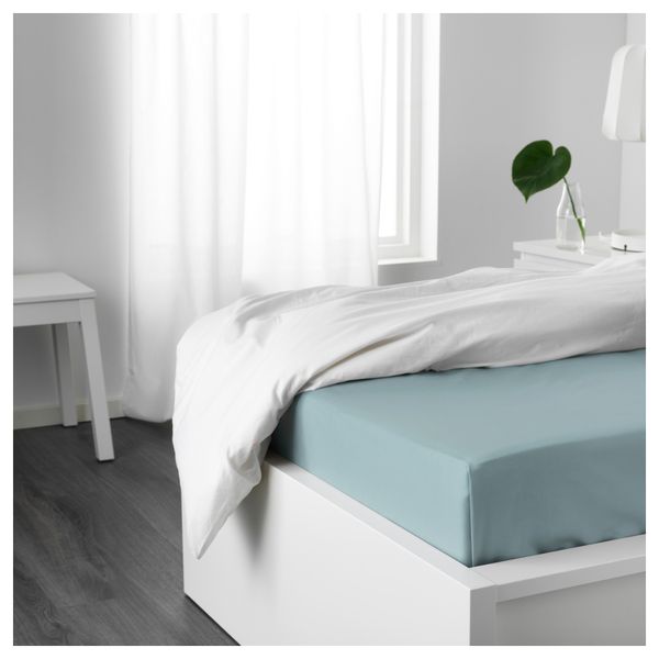 Простыня ДВАЛА, голубой - схема-чертеж с размерами