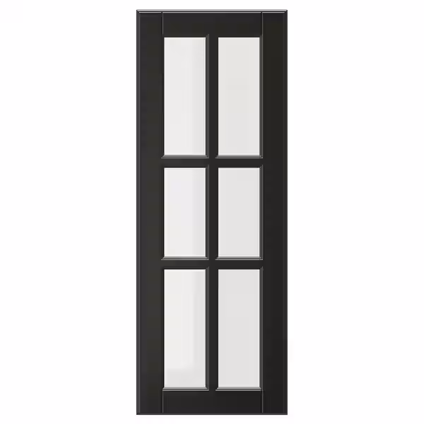 BODBYN Стеклянная дверь - чёрный 30x80 см - фото 1