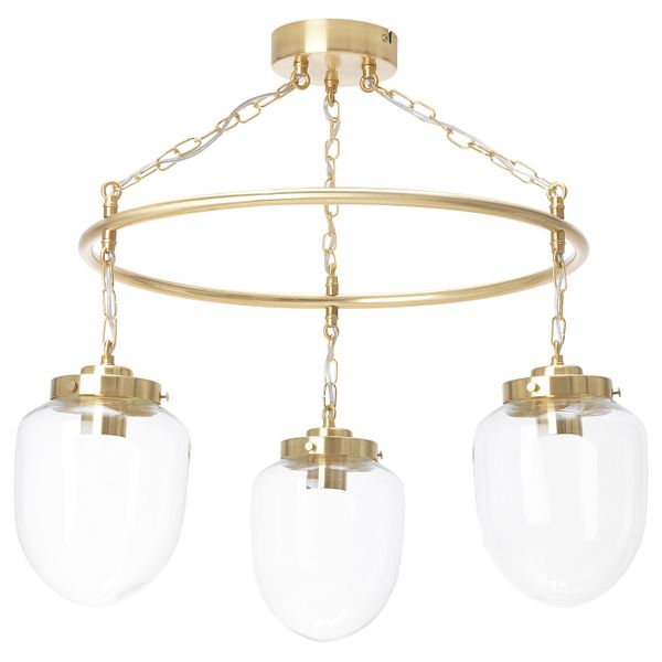 Подвесной светильник с 3 лампами, прозрачное стекло IKEA ÅTERSKEN ОТЕРСКЕН 304.370.62 - фото 2