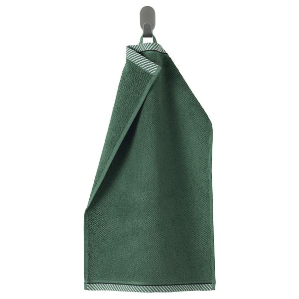 Полотенце, зеленый 30x50 см IKEA ВИКФЬЕРД 104.052.60 - фото 1