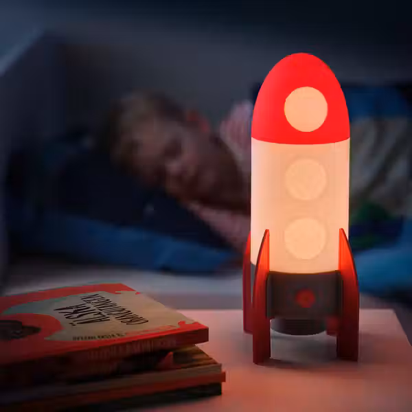 AFTONSPARV АФТОНСПАРВ Настольная лампа, светодиодная - ракета/разноцветный - фото 2