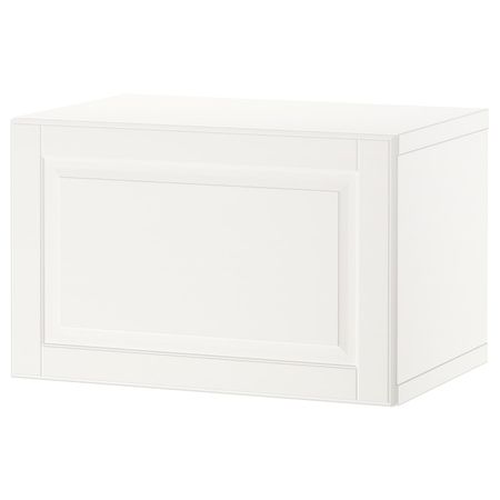 Стеллаж с дверью, белый/Смевикен белый 60x42x38 см IKEA BESTÅ БЕСТО 794.416.75