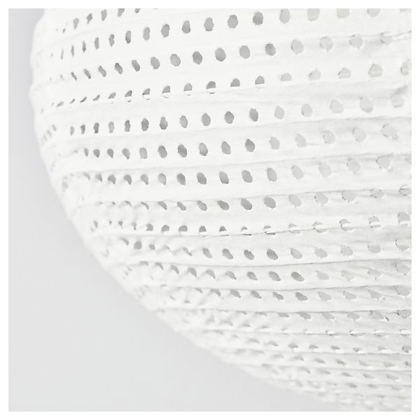 Абажур для подвесного светильника СОЛЛЕФТЕО, круглой формы белый белый - фото 2