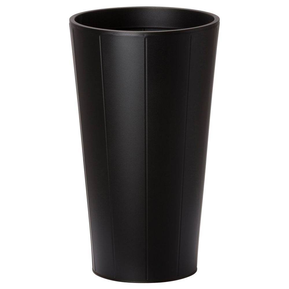 Горшок цветочный ГРЭСЕТ, для сада, черный (32 см) - схема-чертеж с размерами