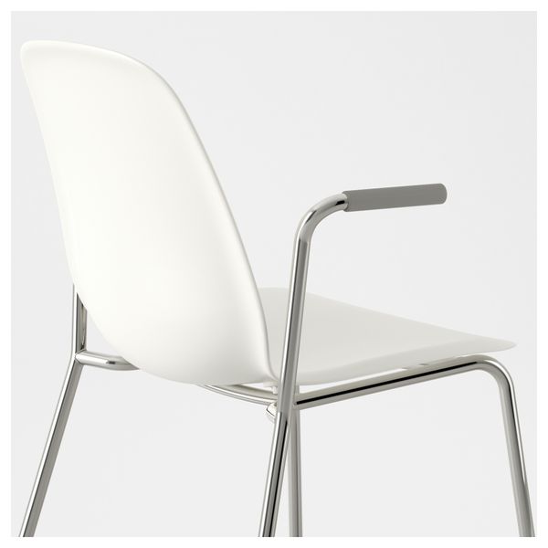 Легкое кресло ЛЕЙФ-АРНЕ, белый, Дитмар хромированный - фото 7