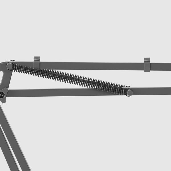 Штатив микрофона, с винтовым креплением, антрацит IKEA LÅNESPELARE ЛОНЕСПЕЛАРЕ 905.713.97 - схема-чертеж с размерами