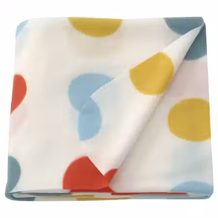 BRUKSVARA БРУКСВЭРА Плед - разноцветный/орнамент «точки» 120x160 см