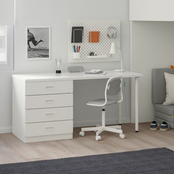 Кровать-чердак, 4 ящика, 2 дверцы, белый/белый 207x99x182 см IKEA СТУВА / ФРИТИДС 592.621.65 - фото 4