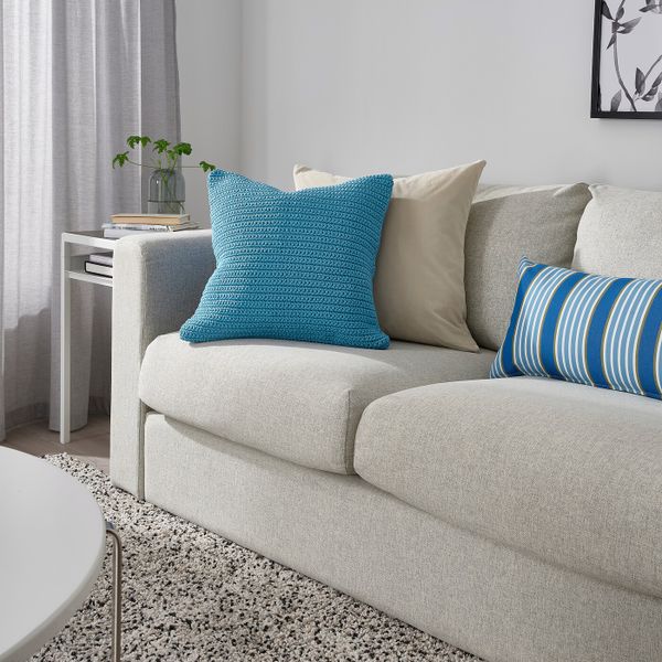 Чехол на подушку, для/дома/улицы, голубой 50x50 см IKEA SÖTHOLMEN СЁТХОЛЬМЕН 204.794.82 - фото 3