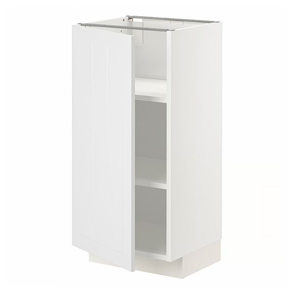 METOD Напольный шкаф с полками - белый/Stensund белый 40x37 см - фото 1