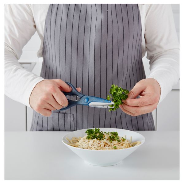 Ножницы бытовые ТРОЙКА, синий - схема-чертеж с размерами