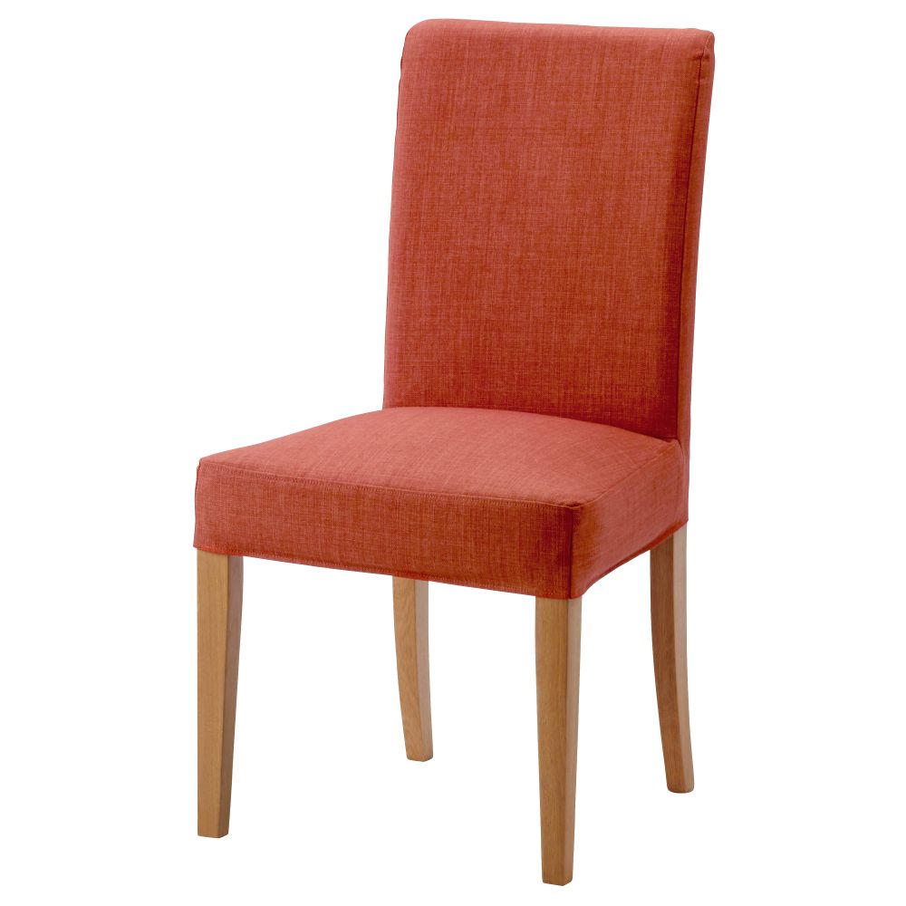 Стул ХЕНРИКСДАЛЬ, дуб, Шифтебу темно-оранжевый - фото 1