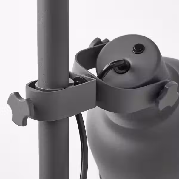 HEKTAR Светильник напольный с 3 лампами - темно-серый - схема-чертеж с размерами