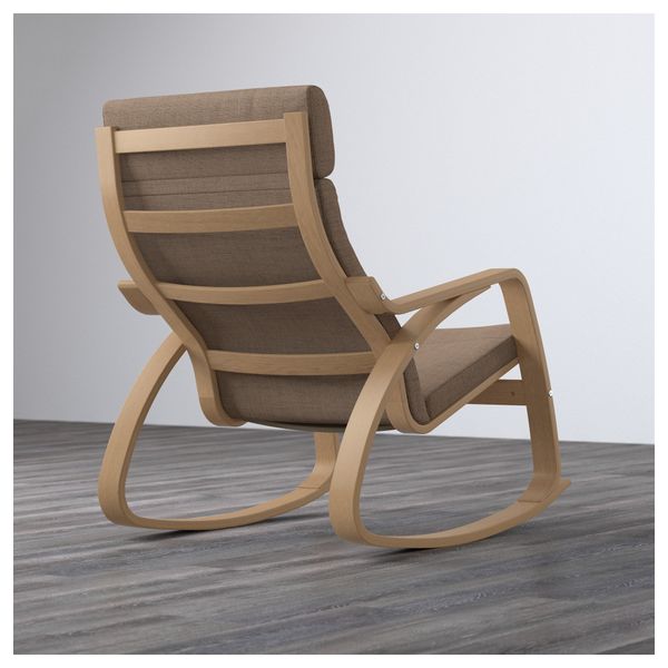 Кресло-качалка ПОЭНГ, дубовый шпон, Исунда коричневый - фото 3