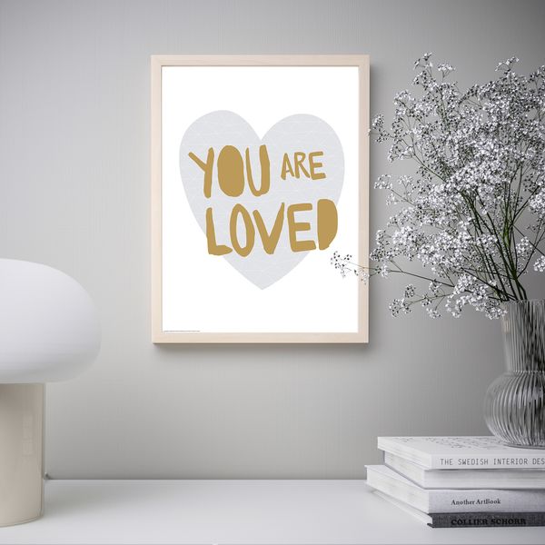 Постер, You are loved, 30x40 см IKEA DRÖMBILD ДРЁМБИЛЬД 704.360.89 - схема-чертеж с размерами