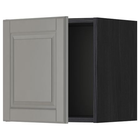 Шкаф навесной МЕТОД, черный, Будбин серый