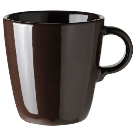 Кружка, полированный коричневый, 37 сл IKEA FÄRGKLAR ФЭРГКЛАР 004.854.41