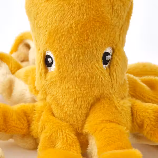 BLÅVINGAD Набор мягких игрушек, 5 предм. - обитатели океана/разные цвета - схема-чертеж с размерами