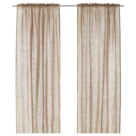 Гардины, 1 пара АРЬЯ, бежевый (145x270 см)