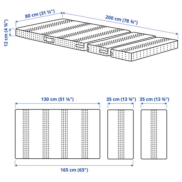 IKEA, дополнительный ракурс - схема-чертеж с размерами