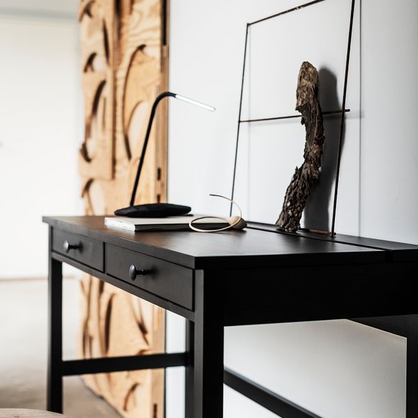 Стол с 2 ящиками, черно-коричневый 120x47 см IKEA HEMNES ХЕМНЭС 703.632.19 - фото 3