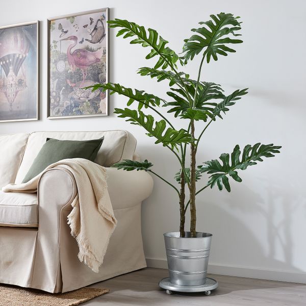 Искусственное растение в горшке, для дома, улицы филодендрон 23 см IKEA FEJKA ФЕЙКА 004.761.68 - фото 4