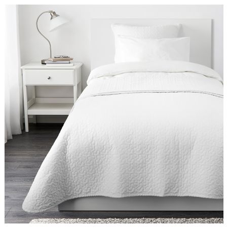 Покрывало и чехол на подушку АЛИНА, белый