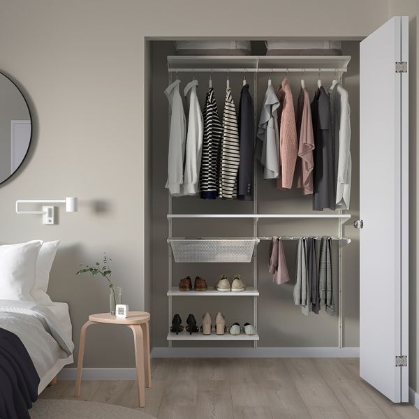 Гардероб, комбинация, белый 125x40x201 см IKEA BOAXEL БОАКСЕЛЬ 493.323.81 - фото 2