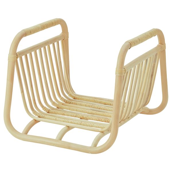 Подставка для журналов, ротанг 41x37 см IKEA BUSKBO БУСКБУ 904.553.93 - схема-чертеж с размерами