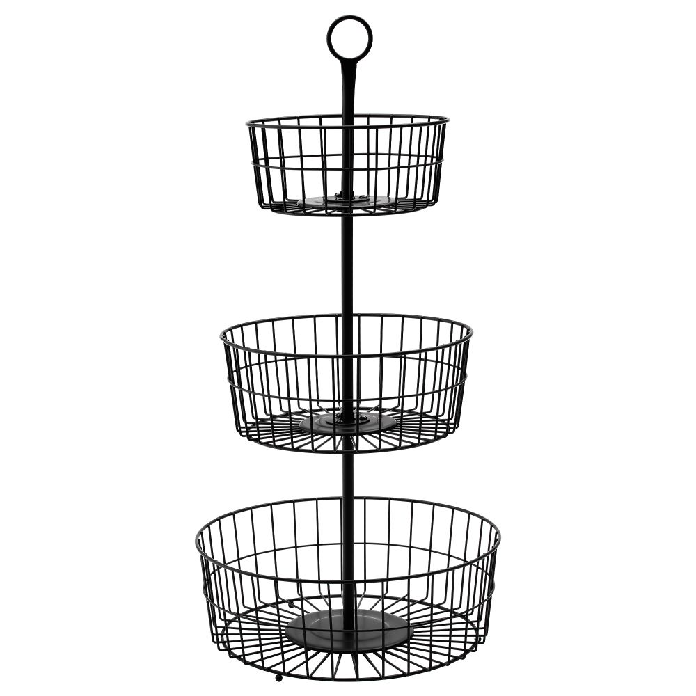 Сервировочная корзина, 3 яруса СОММАР 2017, черный - фото 1