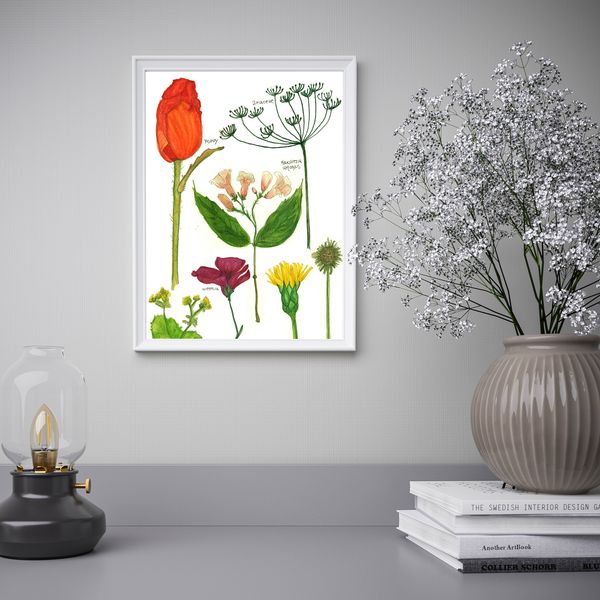 Постер, Цветы I, 30x40 см IKEA DRÖMBILD ДРЁМБИЛЬД 504.361.08 - фото 3