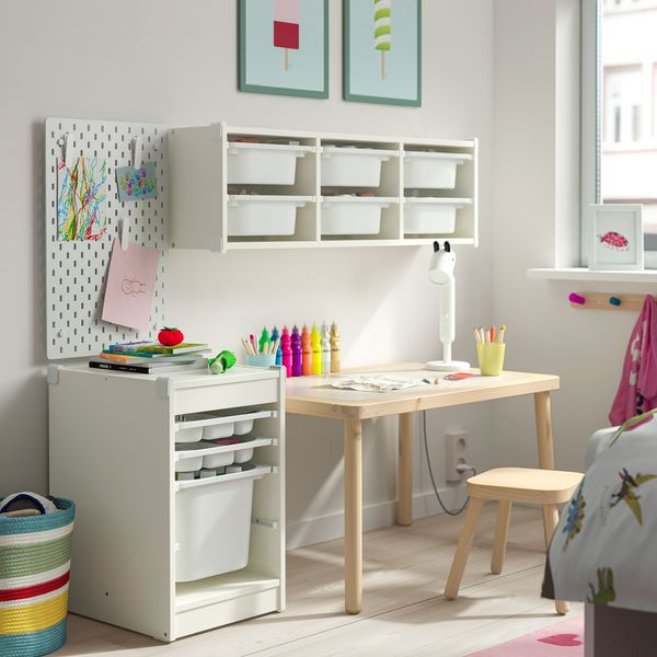 Комбинация с контейнером и лотками, белый, белый, 34x44x56 см IKEA TROFAST ТРУФАСТ 795.732.46 - фото 2