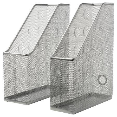 Подставка для журналов, 2 шт ДОКУМЕНТ, серебристый