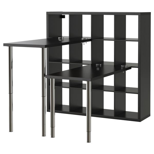 Стол, комбинация КАЛЛАКС, черно-коричневый (147x147 см) - фото 2