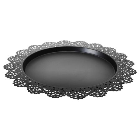 Тарелка для свечи СКУРАР, черный (37 см)